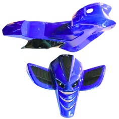 Carénage bleu et noir de pocket quad 49 cc NITRO DRAGON , DRAGON II , DIAMOND