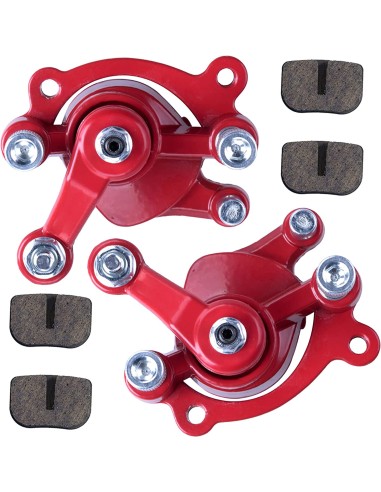 Etrier de frein avant ROUGE Pocket quad GAUCHE ou DROIT