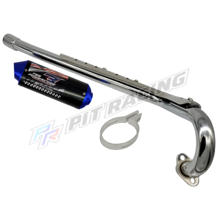 Ligne d' échappement POWERCORE 788 Racing Bleu Dirt bike / Pit bike