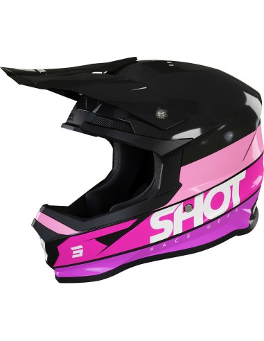 Casque Cross Adulte SHOT FURIOUS STORY PINK
