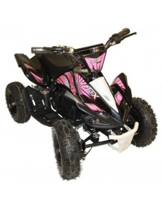 Carénage noir + déco ROSE quad PYTHON ou CARBONE - PitRacing