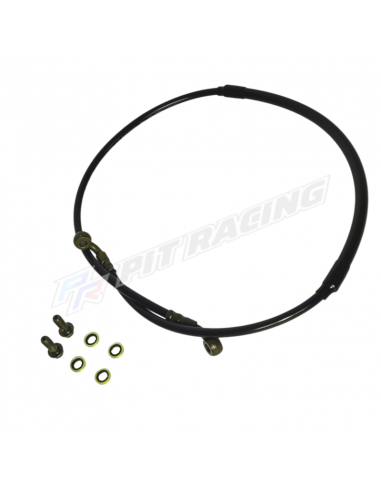 Durite renforcée de frein avant 1m20 8 / 8 mm pour dirt bike / pit bike