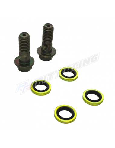 Durite renforcée de frein avant 1m20 8 / 8 mm pour dirt bike / pit bike