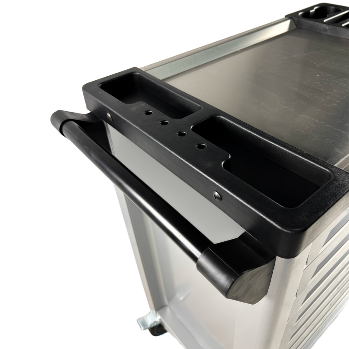 Servante d'atelier KRAFTMULLER KM-8/8 Grise - 8 tiroirs & 1 porte latérale - 319 pièces