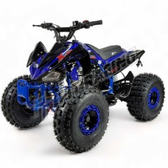 PROMO!!!!  Quad KRAFTMULLER Carbone 125 cc 8" + Marche arrière BLEU