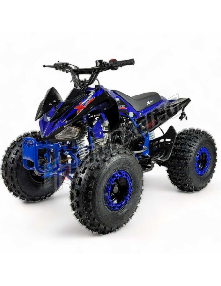 PROMO!!!! Quad KRAFTMULLER Carbone 125 cc 8" + Marche arrière BLEU
