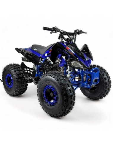 PROMO!!!!  Quad KRAFTMULLER Carbone 125 cc 8" + Marche arrière BLEU