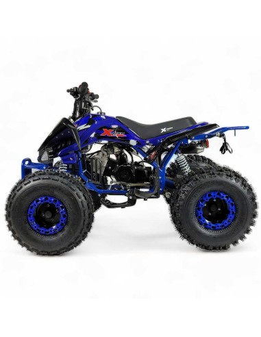 PROMO!!!!  Quad KRAFTMULLER Carbone 125 cc 8" + Marche arrière BLEU