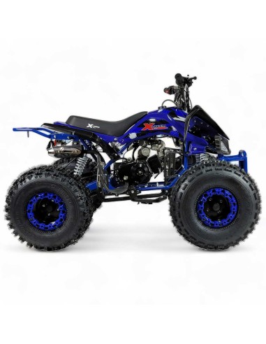PROMO!!!!  Quad KRAFTMULLER Carbone 125 cc 8" + Marche arrière BLEU
