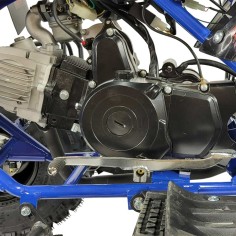 PROMO!!!!  Quad KRAFTMULLER Carbone 125 cc 8" + Marche arrière BLEU