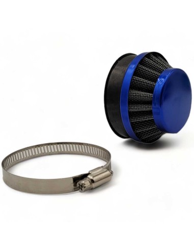 FILTRE À AIR BLEU POUR CARBU 15 MM POCKET BIKE / POCKET QUAD