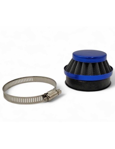 FILTRE À AIR BLEU POUR CARBU 15 MM POCKET BIKE / POCKET QUAD