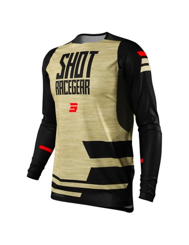 MAILLOT CROSS SHOT ADULTE - BEIGE