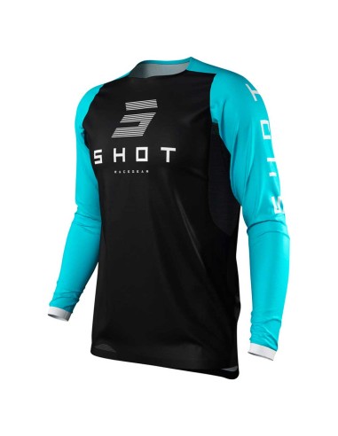 MAILLOT CROSS SHOT ADULTE - TURQUOISE