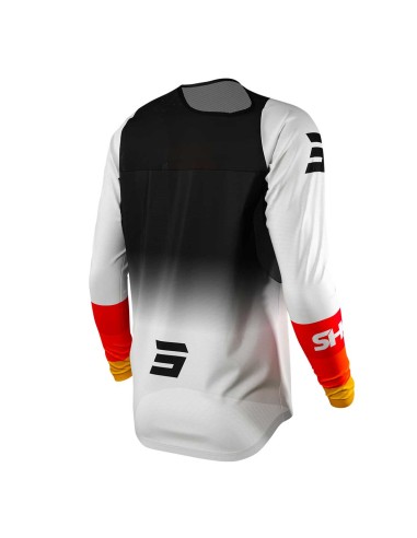 MAILLOT CROSS SHOT ADULTE - ORANGE ET NOIR
