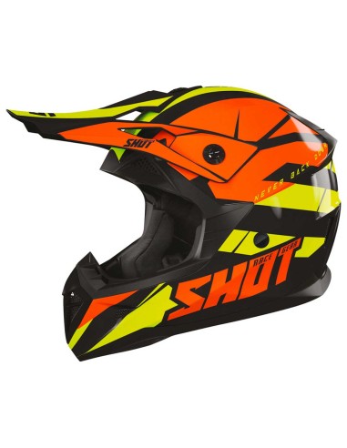 CASQUE CROSS ENFANT SHOT PULSE REVENGE - ORANGE