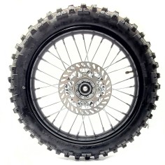 Roue 16" arrière axe 15 mm renforcée complète dirt bike / pit bike