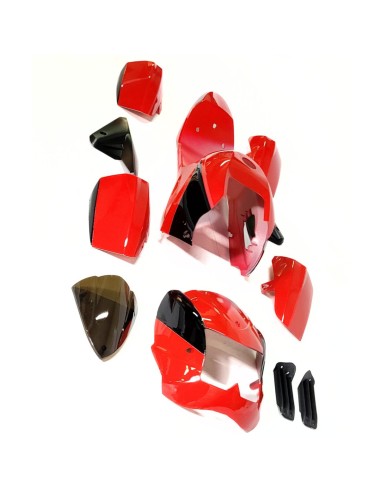 CARÉNAGE ROUGE POCKET QUAD 49CC COBRA/ RAZOR /KXD /NITRO