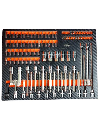 SERVANTE D'ATELIER RACING MOTO ORANGE 7 TIROIRS AVEC OUTILLAGE