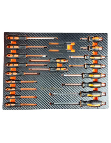 SERVANTE D'ATELIER RACING MOTO ORANGE 7 TIROIRS AVEC OUTILLAGE