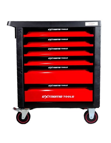 SERVANTE D'ATELIER EXTREME TOOLS 6/4 ROUGE 162 OUTILS
