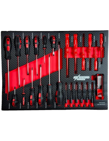 SERVANTE D'ATELIER EXTREME TOOLS 6/4 ROUGE 162 OUTILS