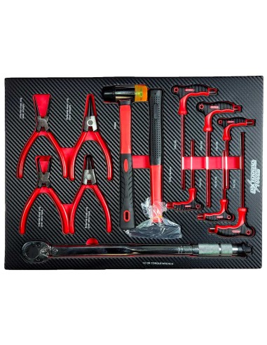 SERVANTE D'ATELIER EXTREME TOOLS 6/4 ROUGE 162 OUTILS