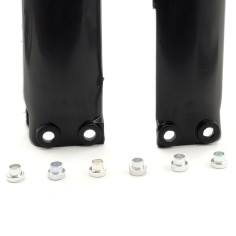 Cache fourche inversée noir modèle 2 ITALJET MX50 / BHR /  NRG / KRAFTMULLER / KAYO KT 50 cc