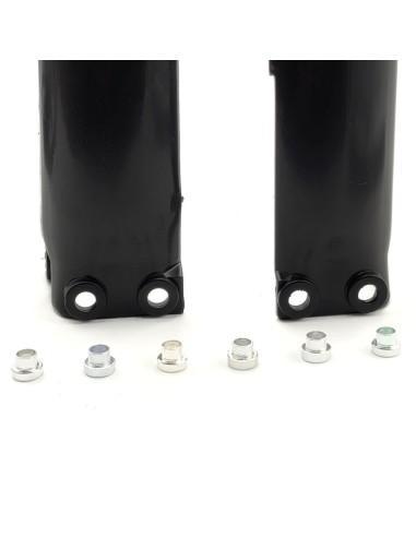 Cache fourche inversée noir modèle 2 ITALJET MX50 / BHR /  NRG / KRAFTMULLER / KAYO KT 50 cc