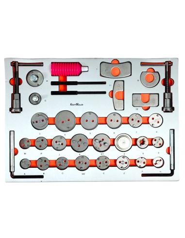 SERVANTE D'ATELIER KRAFTMULLER KM-9/7 ORANGE 322 OUTILS