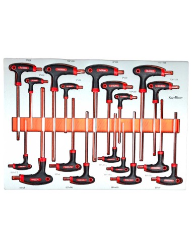 SERVANTE D'ATELIER KRAFTMULLER KM-9/7 ORANGE 322 OUTILS