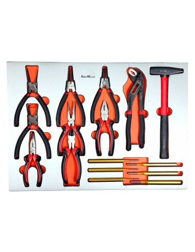 SERVANTE D'ATELIER KRAFTMULLER KM-9/7 ORANGE 322 OUTILS