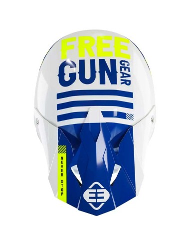 CASQUE CROSS SHOT BY FREEGUN DANGER NAVY GLOSSY