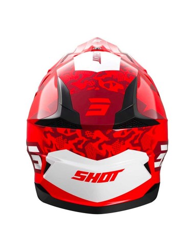 CASQUE SHOT ADULTE ROUGE NOIR ET BLANC AIRFIT GLOSSY