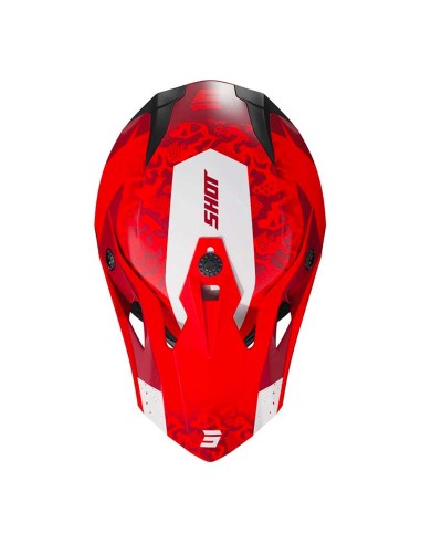 CASQUE SHOT ADULTE ROUGE NOIR ET BLANC AIRFIT GLOSSY