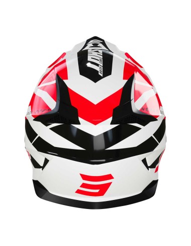 CASQUE SHOT ADULTE ROUGE ET NOIR GLOSSY