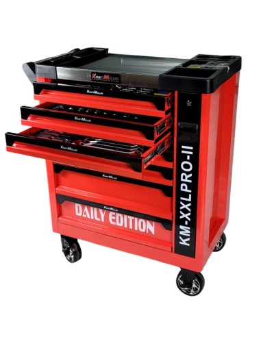 SERVANTE KRAFTMULLER DAILY EDITION XXL-PRO 7/7 ROUGE ET NOIR