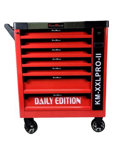 SERVANTE KRAFTMULLER DAILY EDITION XXL-PRO 7/7 ROUGE ET NOIR