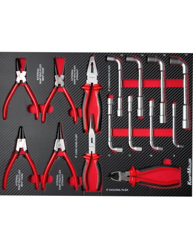 SERVANTE KRAFTMULLER DAILY EDITION XXL-PRO 7/7 ROUGE ET NOIR