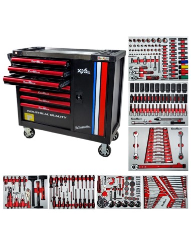 SERVANTE D'ATELIER KRAFTMULLER XXL EDITION 261 OUTILS VERSION FRANCE