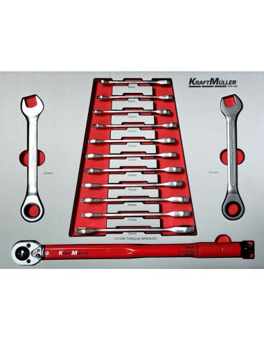 SERVANTE D'ATELIER KRAFTMULLER XXL EDITION 261 OUTILS VERSION FRANCE