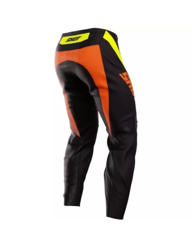PANTALON CROSS ENFANT BY SHOT - ORANGE ET NOIR
