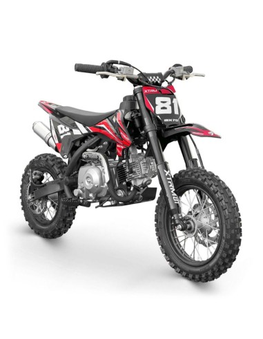 MINI MOTOCROSS ENFANT 70CC 12/10 MX70 ROUGE