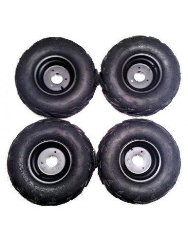 Pack de 4 Roue complète quad enfant 7" - PitRacing