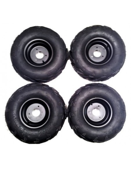 Pack de 4 Roue complète quad enfant 7" - PitRacing
