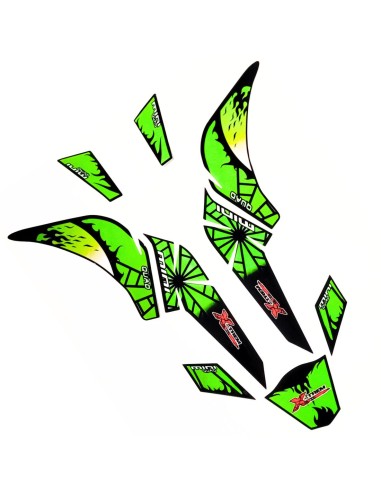 Kit déco VERT quad PYTHON ou CARBONE - PitRacing