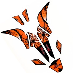 Kit déco ORANGE quad PYTHON ou CARBONE - PitRacing