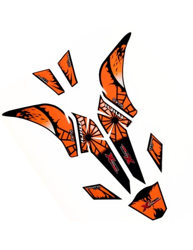 Kit déco ORANGE quad PYTHON ou CARBONE - PitRacing