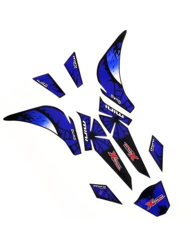 Kit déco BLEU quad PYTHON ou CARBONE - PitRacing