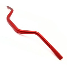 Guidon 28.6 mm cintré semi haut renforcée PROMOTOR rouge dirt bike / pit bike / moto / quad